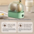 Miniatyrbild 2 av 5: Äggkokare 2 ägg, äggkokare kompakt elektrisk äggkokare, bästa äggkokare kokar alla tre kokningsnivåer - mjuk, medium, hård fw Green