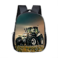 Miniatyrbillede 3 af 4: 12 Tommer Farm Traktor Print Børneskoletasker Drenge Piger Børnehave Rygsæk Baby Toddler Tasker Børn Bogtaske Gave {FW} 12farmtrack02cw