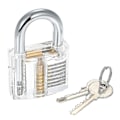 Miniatyrbild 2 av 5: Transparent 15pcs Lock Picking Set Kit Tool Med Två Transparenta Träningspadlock För Låssmeder {FW}