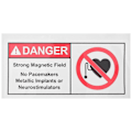 Miniatyrbild 1 av 3: Varningsetikett Ingen Pacemaker Dekal Magnetfälts Varningsetikett Ingen Pacemaker Skylt Etikett (W)