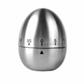 Miniatyrbilde 1 av 5: Mekanisk kjøkkentimer eggtimer rustfritt stål Sølv