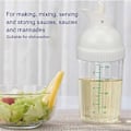 Miniatyrbillede 4 af 5: Salatdressing Shaker Beholder Hjemmelavet Salatdressing Flaske Mixer Måle Dressing Hæld Blødt Greb (W)