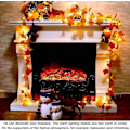 Miniatyrbilde 2 av 5: Høstkrans, Høstdekorasjon, 30 Lyskranser, Gugirlande Av Høstblader, Halloween Juldekorasjon, Thanksgiving Dekorasjon, Veggdekor