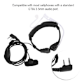 Miniatyrbillede 4 af 5: Halsmikrofon Headset Akustisk Slange PTT til Baofeng UV5R 2-vejs Radio Walkie Talkie (W)