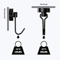 Pikkukuva 2 / 5: Magneettikoukut, 5 kpl, vahvat magneettikoukut 30 kg, neodyymimagneettikoukut jääkaappiin (W)