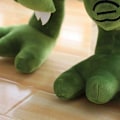 Miniatyrbillede 4 af 5: Plys Dinosaur Formet Udstoppede Dyr Fødselsdagsgaver, Sengetids Plys Dyr Legetøj, Sød Blød Plys T-Rex Tyrannosaurus (W)