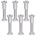 Miniatyrbillede 1 af 5: Møbelforbindelsesskruer 6 stk. møbelmonteringsskruer med M6 bolt 304 rustfrit stål forbindelsesskruer M6 x 35 mm (B)