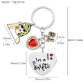Miniatyrbillede 2 af 2: Taylor Swift Nøglering Merchandise Jeg Er Swiftie Jeg Elsker Ts Nøglering Gaver Til Fans Kvinder Piger A