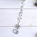 Miniatyrbillede 4 af 5: 5 stk. farverige krystal solfangere med kæde, krystal prism vedhæng til jul, bryllup (W)