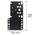 Miniatyrbild 4 av 4: Svart metall SIM Racing Game USB Handbromshållare Fast Bracket för Handbroms fw Black
