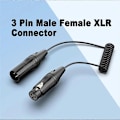 Miniatyrbillede 3 af 5: XLR-kabel 3-benet han til hun mikrofon lydadapter til mixerhøjttalere forstærker (W)