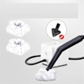 Miniatyrbilde 2 av 5: Mikrofiberhette Dampmopp Pads for Dupray Damprensere Etc for det Trekantede Børsteverktøyet, Gjenbrukbar (H)