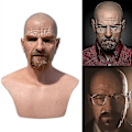 Miniatyrbillede 2 af 5: Latex Fuld Hoved Over Hovedet Walter White Breaking Bad Halloween Cosplay Maske Ui (W)