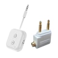 Miniatyrbillede 1 af 5: 2 i 1 Bluetooth 5.3 Audio Transmitter Receiver 3.5MM AUX Stereo Trådløs Adapter med Mikrofon til Bil A (W)