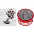 Miniatyrbillede 3 af 5: Udskiftningsdele til vakuumfilter til H7 ledningsfri stangstøvsuger, frontfilter og bagfilter (W)