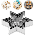 Miniatyrbilde 1 av 5: 5 stk Stjerneformet Utstikkere for Baking, Fondant Utstikker, Kjeks Utstikkere, Stjerneformet Kjeks Utstikkersett, Seks-Spiss Stjerneform, Sikker i Bruk, Utstikkere for Baking, Kjeks Utstikker