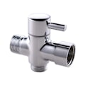 Miniatyrbillede 1 af 5: INF 3-vejs T-connector med afspærringsventil til badeværelse