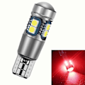 Miniatyrbillede 1 af 5: T10 W5W Lyse LED Bil Køretøjs Breddelys Dagkørselslys Nummerpladelampe Red