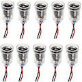 Pikkukuva 1 / 5: 10 kpl E10 Lampes -kanta LED-asennus Ruuvi Pienet lamput Pidike Valaisinpistorasia Johdolla Kokeilupiiriin Kotitestiin (W)