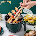 Miniatyrbillede 2 af 5: Mini Elektrisk Riskogegryde Multifunktionel Kogegryde Hotpot 1.8l Non-stick Husholdning 1-2 Personers Kogeudstyr 220v EU Stik