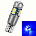 Miniatyrbillede 1 af 5: T10 W5W Lyse LED Bil Køretøjs Breddelys Dagkørselslys Nummerpladelampe Blue