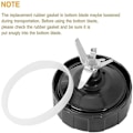 Miniatyrbilde 4 av 5: Ad-7 Fins Ekstraktorblad for Ninja Blender med 2 Tetningsringer for Auto IQ Bl486 Bl642 N102 Bl68 (W)