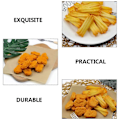 Miniatyrbillede 2 af 3: 6 stk. Fake Kylling Nuggets Pommes Frites Kunstig Stegt Tilberedt Mad Model Mad Prøve (W)
