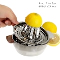 Miniatyrbillede 2 af 5: Citruspresse Manuel Citronpresser Rustfrit Stål 304 Multifunktionel Appelsin Håndpresser (W)