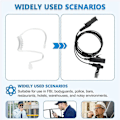 Miniatyrbillede 5 af 5: MTP3100 MTP3200 MTP3250 MTP3550 Ørestykke Headset PTT Radio (W)