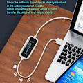 Miniatyrbillede 2 af 5: USB PC til PC Online Del Synkroniseringslink Netværk Direkte Datafiloverførselsbro LED Kabel Nem Kopiering Mellem (W)