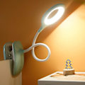 Miniatyrbillede 5 af 5: Led Klips-på Læselampe Dæmpbar Øjenbeskyttelse Bordlampe Q