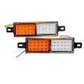 Miniatyrbillede 1 af 5: 2 stk. 12V 30 LED Bil Lastbil Bull Bar Lys Bullbar Forlygte Forlygte Parklys Signal amberwhite