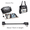 Pikkukuva 2 / 5: STARTRC 10cm USB-C / Type-C - Micro USB -muunnin Datakaapeli DJI Mavic Mini / Air, Shark -kaukosäätimelle (V)