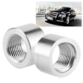Miniatyrbillede 4 af 5: 2 Stk. Ilt Sensor Propper Rustfrit Stål SS304 M18 x 1.5 Hun Gevind med Rille O2 Ilt Sensor Tilbehør (W)