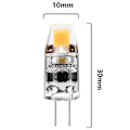Miniatyrbillede 2 af 5: G4 Pære 2W G4 LED Pære Er Ækvivalent Til 20W G4 Halogen Pære Udskiftningsdel, G4 Base AC/DC12V-24V, Kold Hvid 10 Stk As Shown