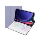 Samsung Galaxy Tab S7 FE 5G 12.4 Lilla Bluetooth-tastaturetui
