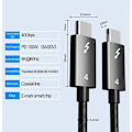 Miniatyrbilde 4 av 5: Thunderbolt 4-kabel USB-C 8K 60Hz Sertifisert 40 Gbps Høy hastighet PD100W for Macbook Pro Acer USB 4 C42