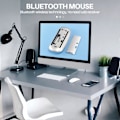 Miniatyrbillede 2 af 5: Bluetooth Trådløs Magic Mouse Stille Computermus Slank Ergonomisk PC Mus til (W)