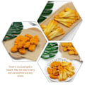Miniatyrbillede 3 af 3: 6 stk. Fake Kylling Nuggets Pommes Frites Kunstig Stegt Tilberedt Mad Model Mad Prøve (W)