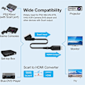 Miniatyrbild 5 av 5: Bärbar HDMI till SCART-omvandlare Kabel Video Audio Adapter Ledning 1M för HD TV DV {FW} 1pc HDMI Male
