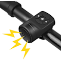 Miniatyrbillede 1 af 5: 2 i 1 Elektrisk Cykelklokke, USB-opladning, Bærbar Cykelhorn med Alarm, 4 Ringetoner (W)