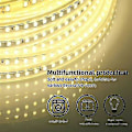 Miniatyrbild 4 av 4: 8M LED-remsa för utomhusbruk 220V 4000K Positiv vit 5 meter IP67 Vattentät LED-ljusremsa (Positiv vit, 8m) {FW}