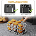 Pikkukuva 5 / 5: Ninja Dual Air Fryer & Dehydrator ruostumattomasta teräksestä 304 (W)