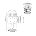 Miniatyrbild 3 av 5: Toalettbidet Dusch Handfat Växlingskran Adapter Köksbänk Delare Avledningsventil Vattenkran Koppling [FW]