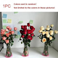 Miniatyrbilde 3 av 5: 3 stk. sammenleggbar blomstervase, hjemmedekorasjon transparent (B)