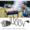 Miniatyrbillede 5 af 5: Grillspydmotor, Elektrisk Grillmotor, Camping Grillmotor, Aluminium Grillspydmotor, Grillspydmotor Sæt, Nominel Belastning 0-24kg (EU Stik)