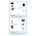 Miniatyrbillede 2 af 5: 2 i 1 Bluetooth 5.3 Audio Transmitter Receiver 3.5MM AUX Stereo Trådløs Adapter med Mikrofon til Bil A (W)