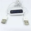 Miniatyrbillede 5 af 5: USB PC til PC Online Del Synkroniseringslink Netværk Direkte Datafiloverførselsbro LED Kabel Nem Kopiering Mellem (W)