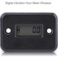 Miniatyrbillede 4 af 5: Trådløs Vibrationstimetæller, Induktiv Digital Timetæller, Vandtæt Timetæller (sort) (W)