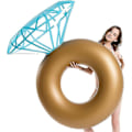 Miniatyrbillede 2 af 3: Oppustelige Diamant Ring Pool Floats - Polterabend Dekorationer Svømmering - Udendørs Vandrekreationsområde For Voksne (W)